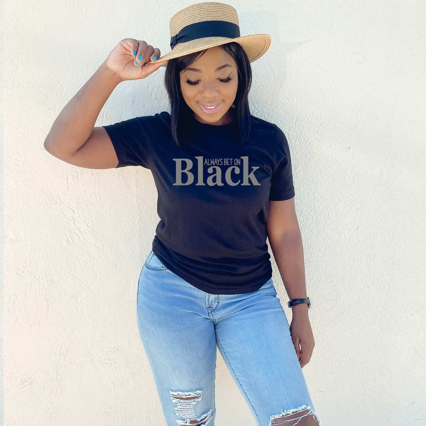 Always Bet on Black Unisex Tshirt Custom T-shirt Bambi Rae Collections