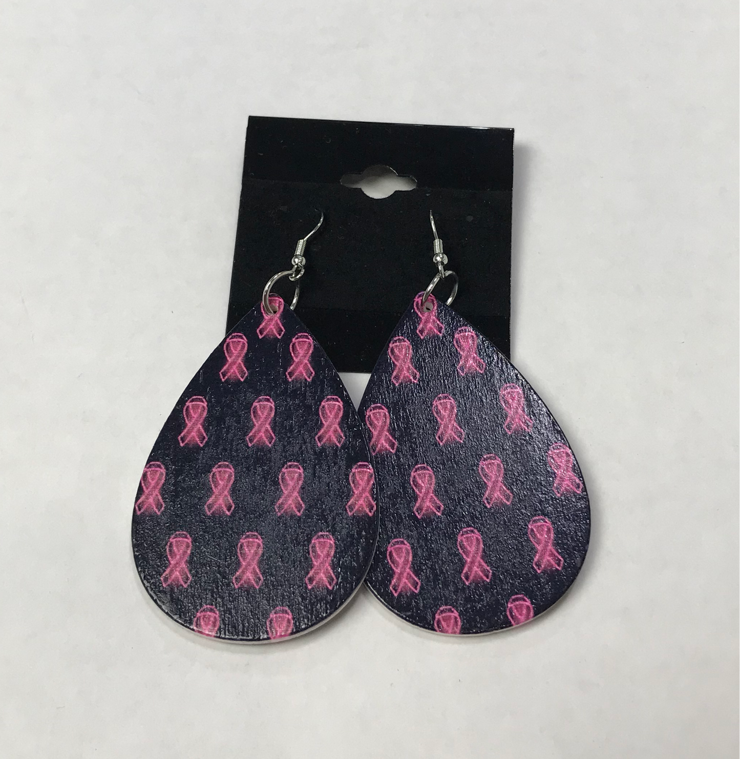 Black Ribbon Earrings