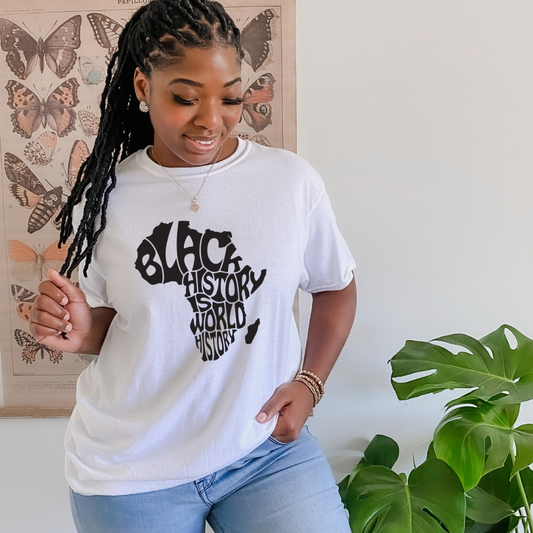 Black History is World History Unisex T-shirt Custom T-shirt Bambi Rae Collections