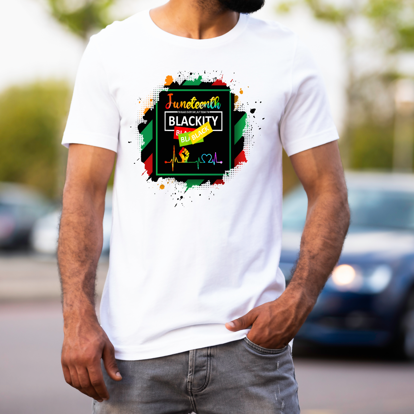 Blackity Black Black Unisex T-Shirt Custom T-Shirt Bambi Rae Collections