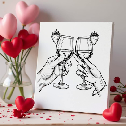 Cheers to Us Canvas