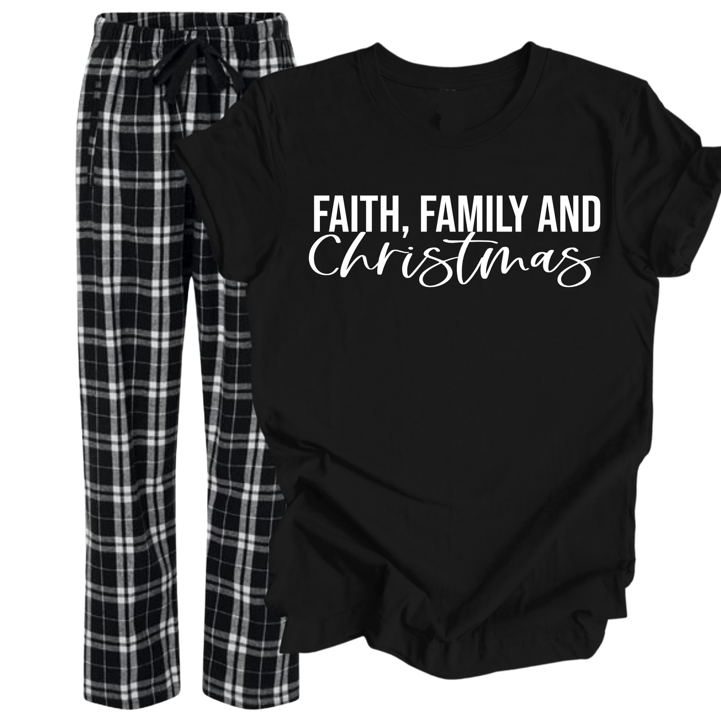 Faith, Family and Christmas Pajama Set