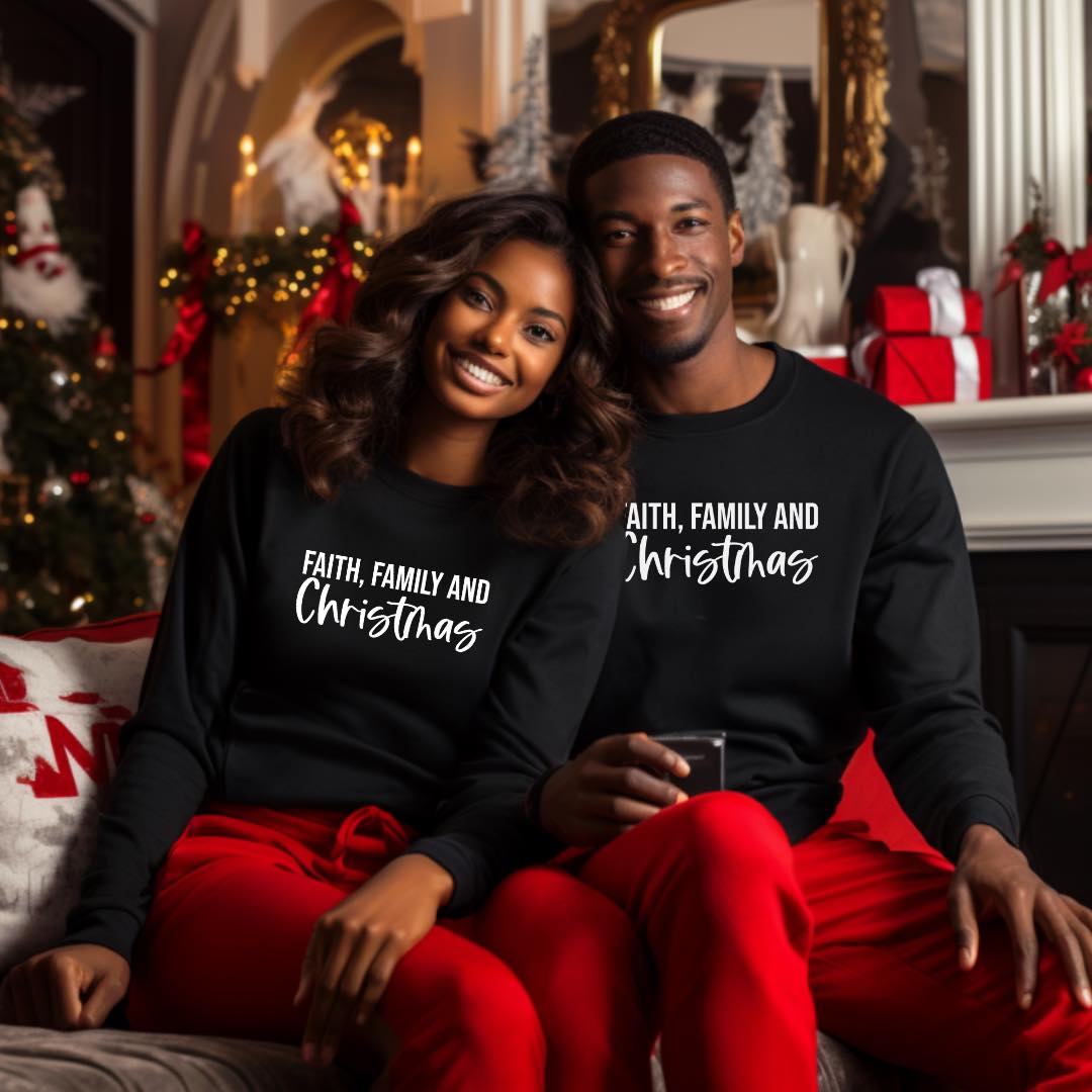 Faith, Family and Christmas Hoodie
