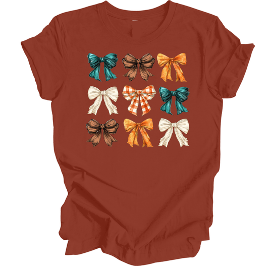 Fall Coquette Bows Unisex T-shirt