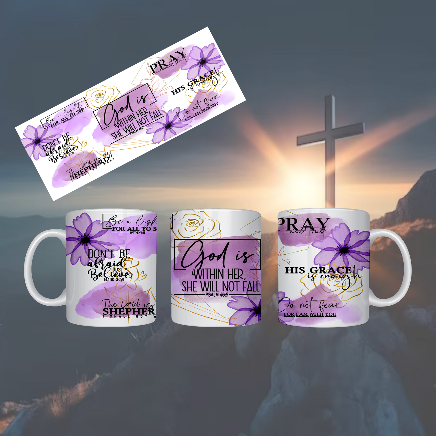God is within her Mug mug Bambi Rae Collections