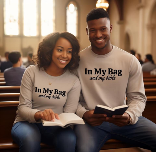 In My Bag & My Bible Unisex Tshirt Custom T-shirt Bambi Rae Collections