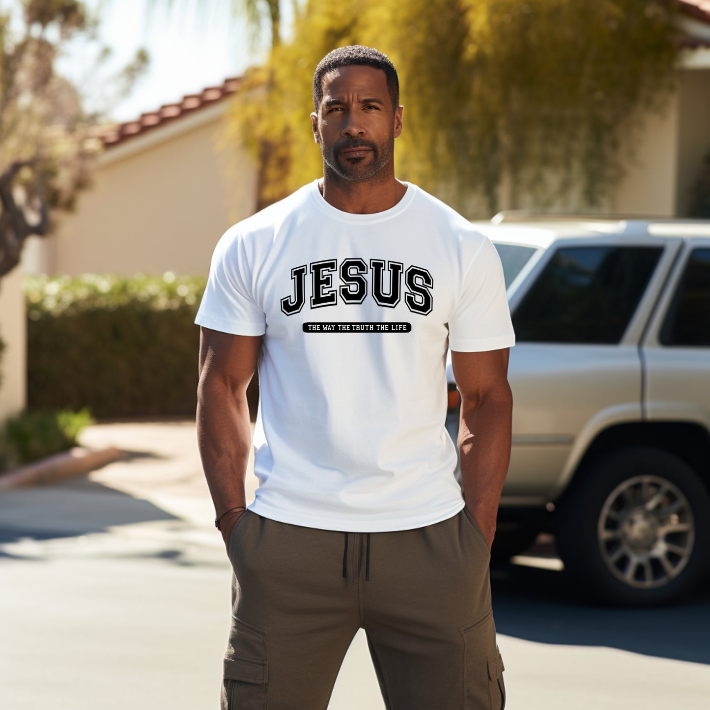 Jesus/Way Truth Life Unisex Tshirt