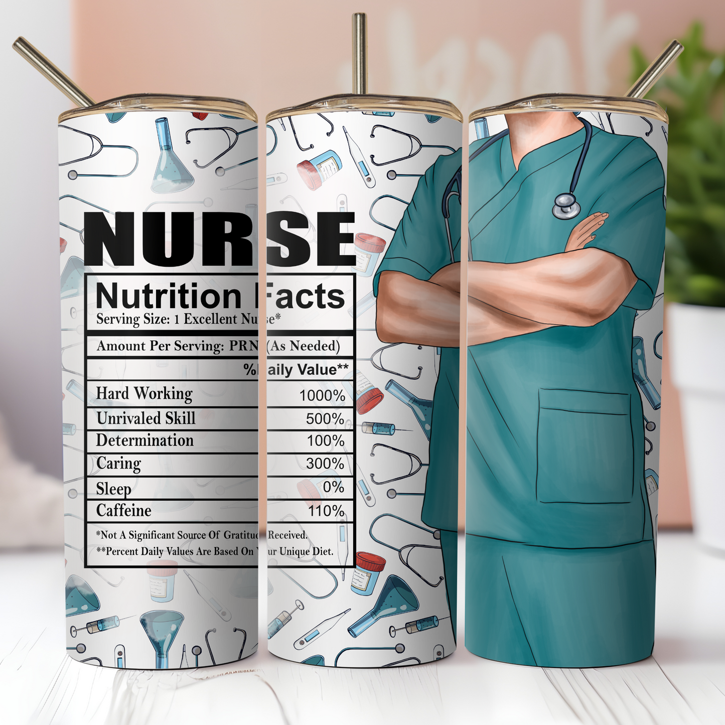 Nurse Tumbler Custom Tumbler Bambi Rae Collections Male Nurse
