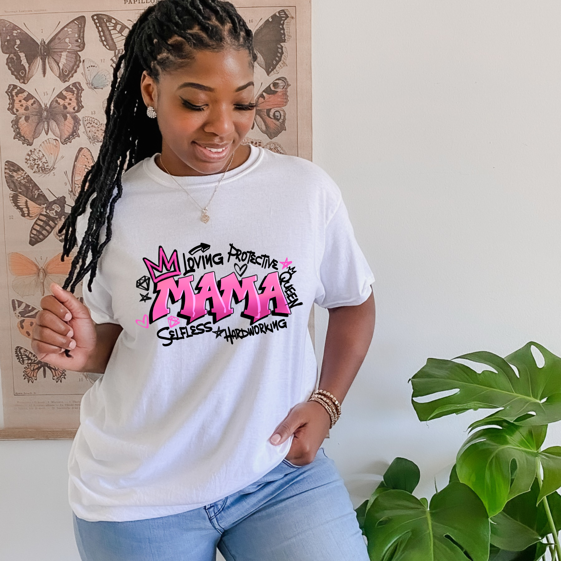 Mama Graffiti Tshirt Custom T-Shirt Bambi Rae Collections