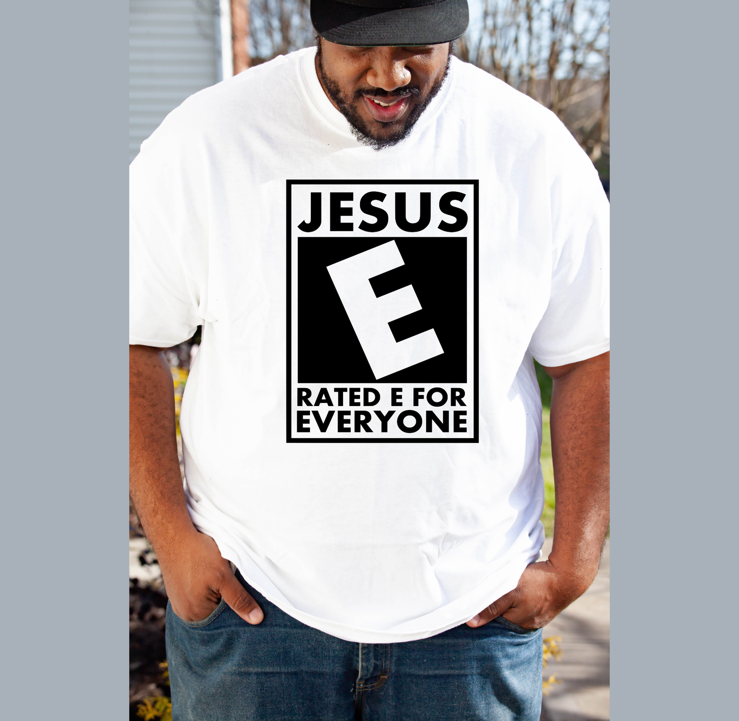 Jesus rated E for everyone T-shirt Custom Tshirt Bambi Rae Collections