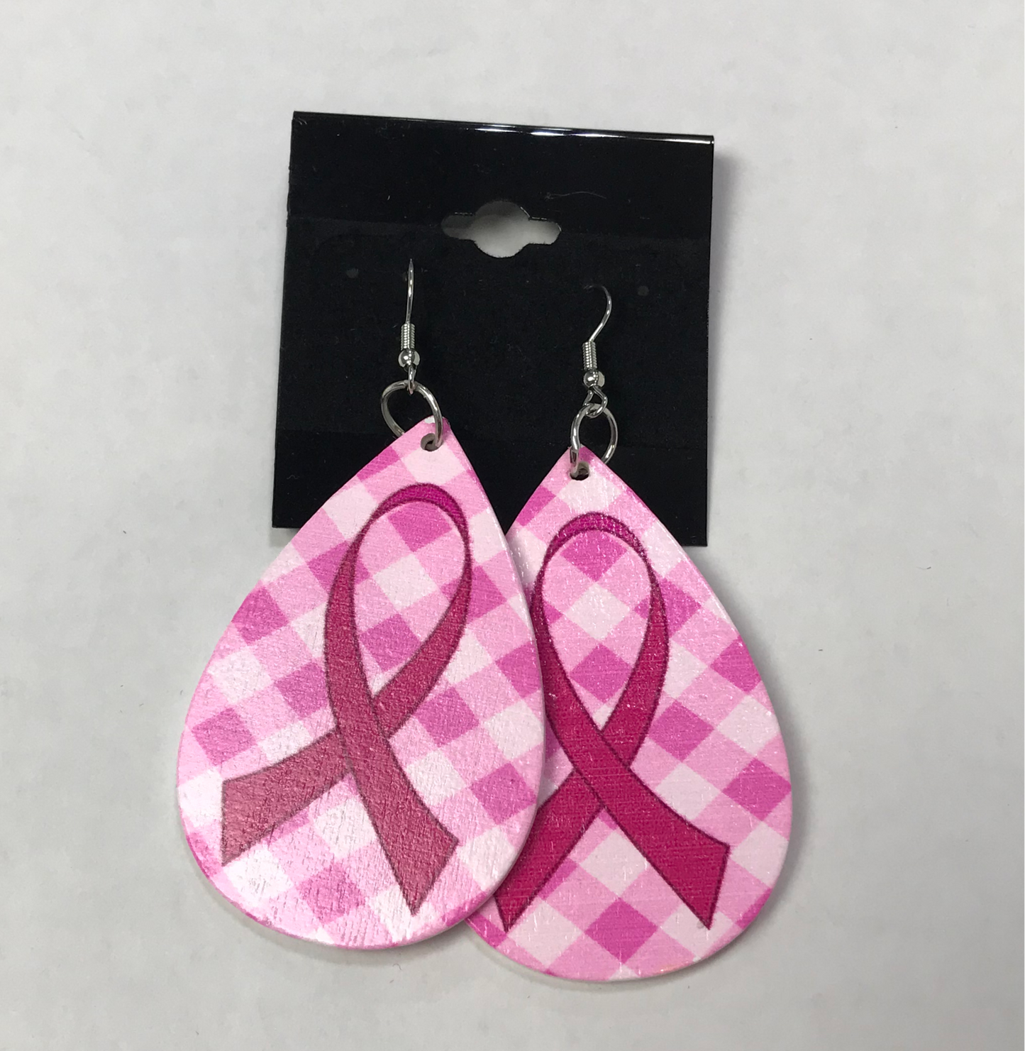 Plaid Ribbon Earrings