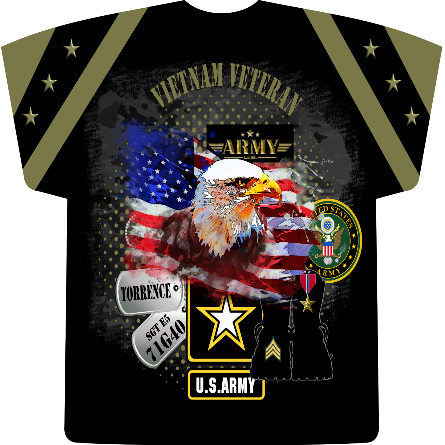 Memorial 3D T-Shirt Custom T-Shirt Bambi Rae Collections