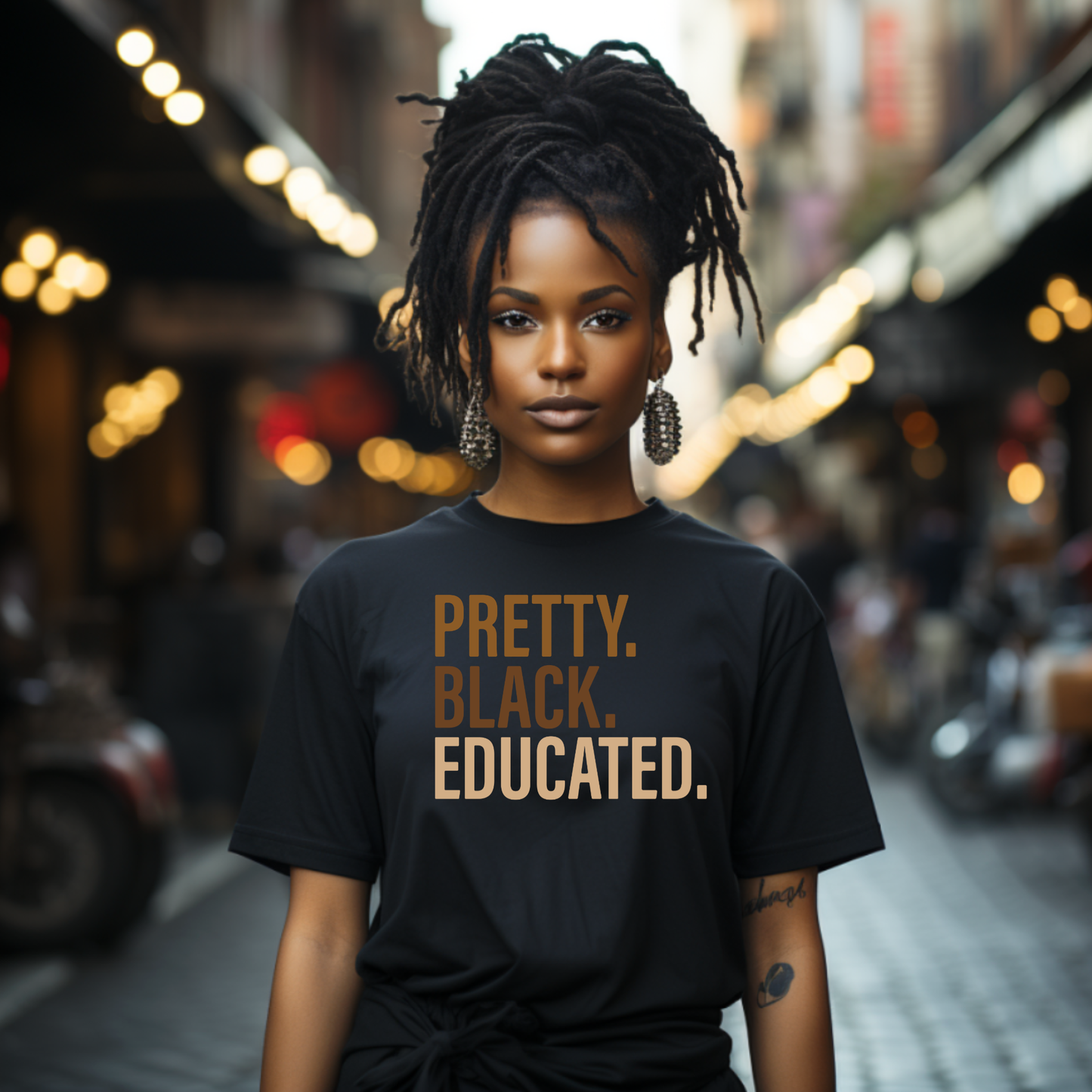 Pretty Black Educated Unisex T-shirt