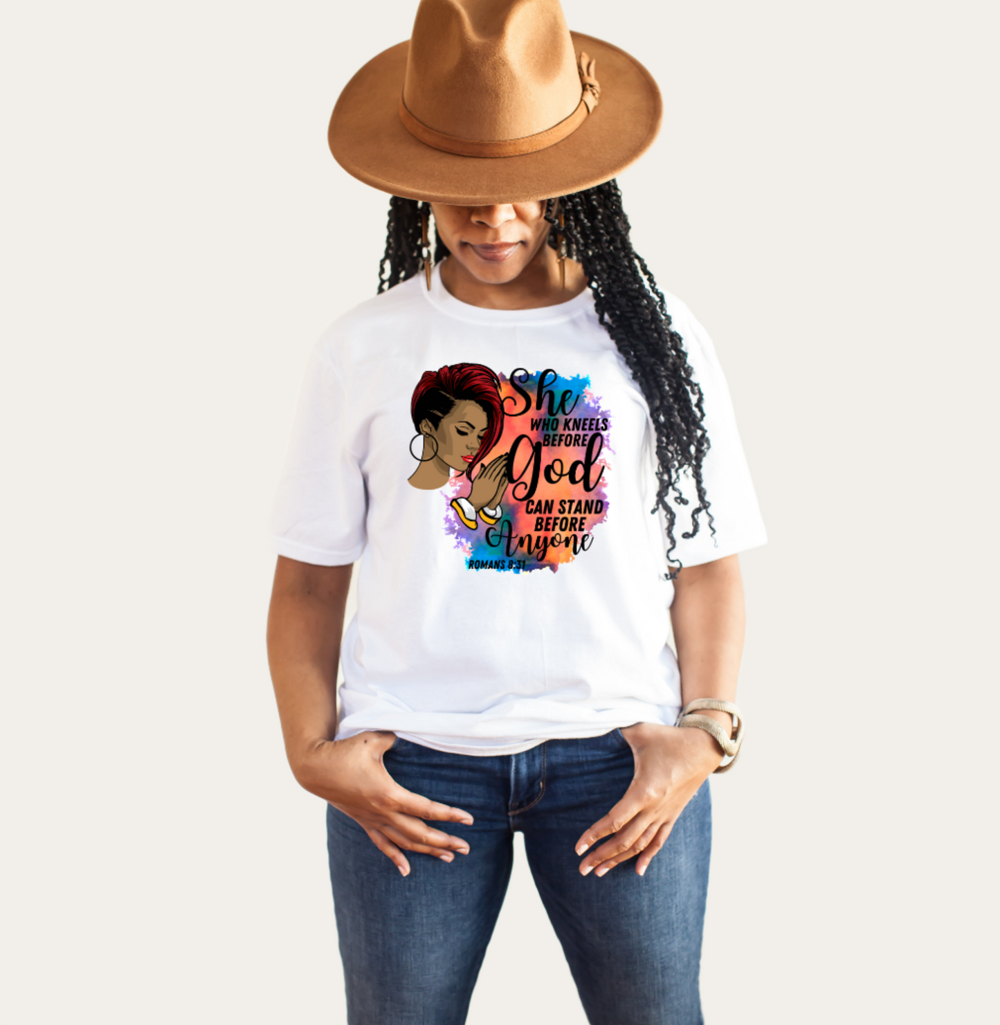 She Who Kneels before God T-Shirt 2