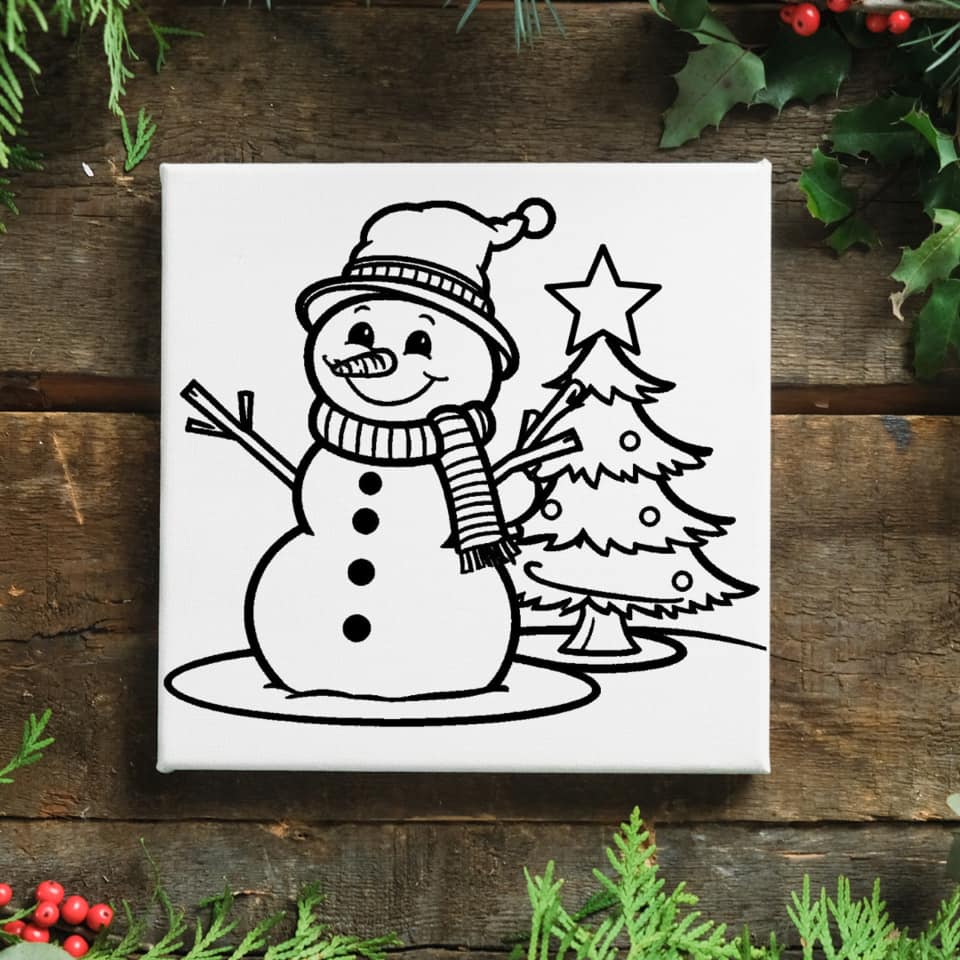 Snowman Canvas