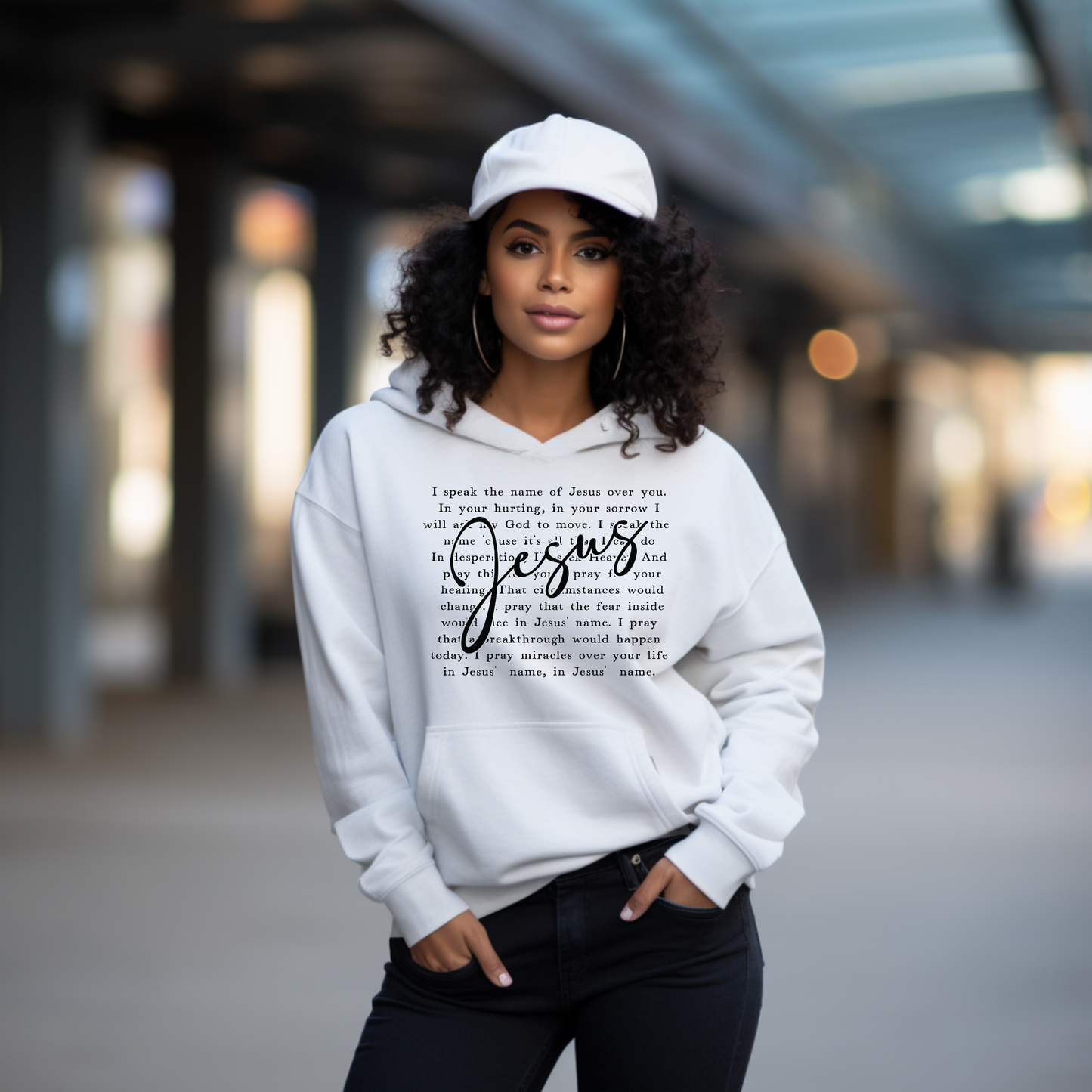 I speak the name of Jesus Hoodie Custom T-Shirt Bambi Rae Collections