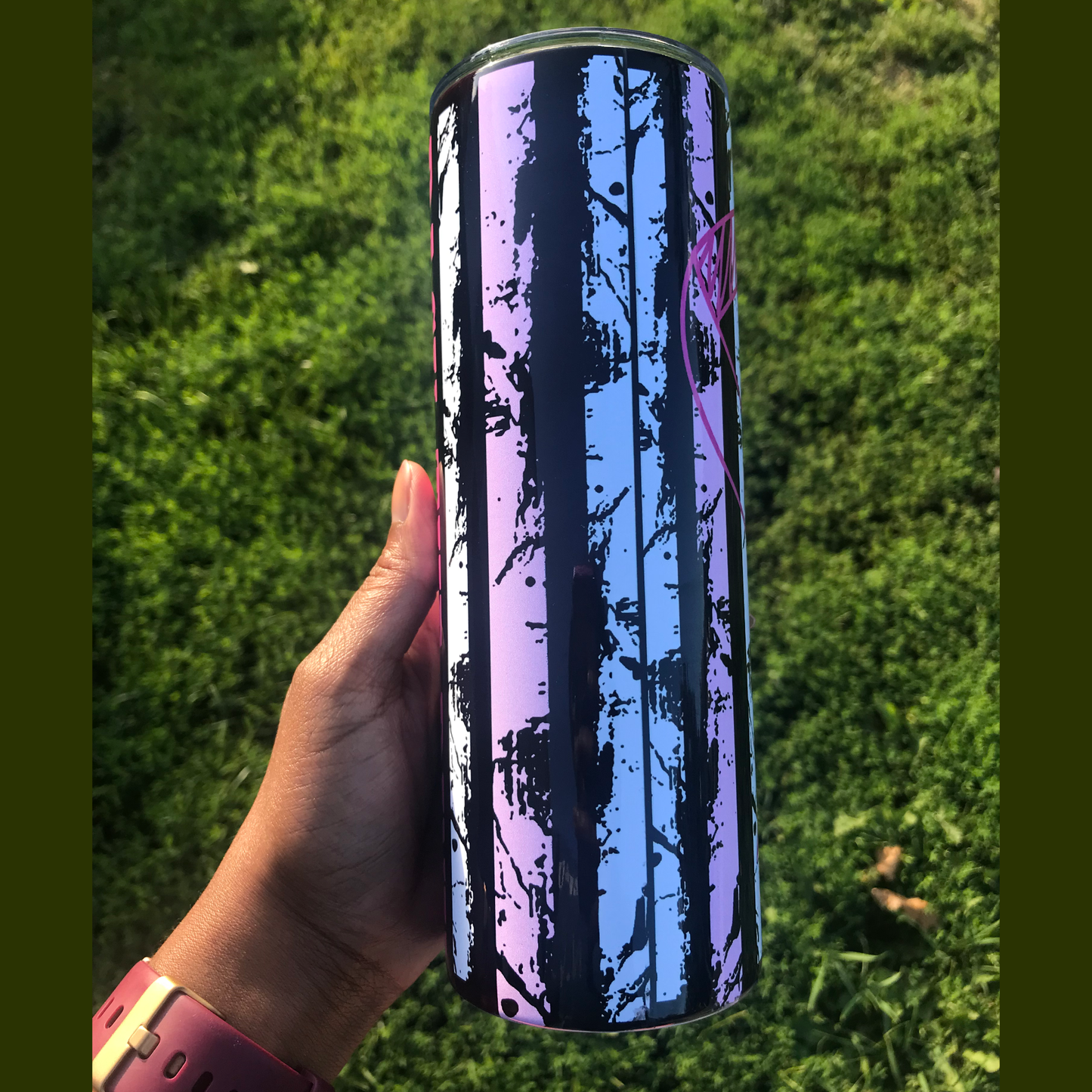 Back the Pink Breast Cancer Tumbler Custom Tumblers Bambi Rae Collections