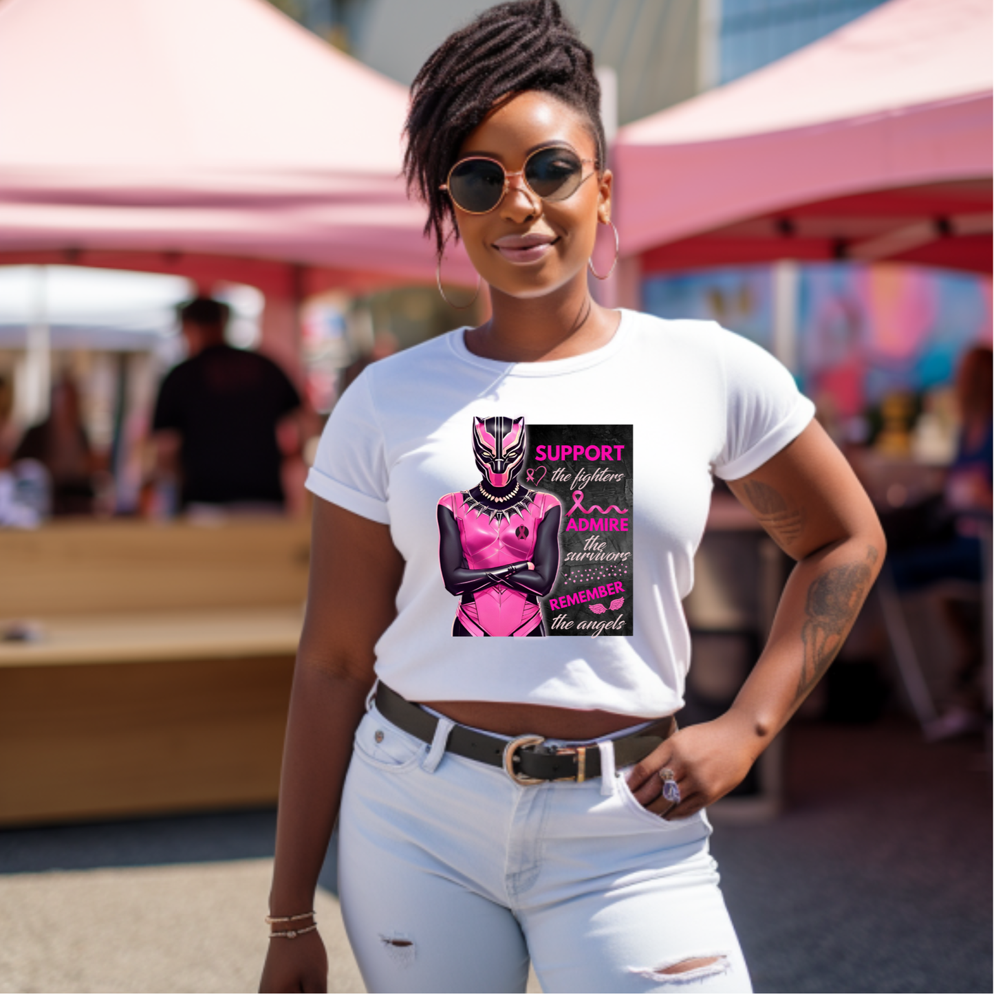 Support the Warriors Black Panther Tshirt