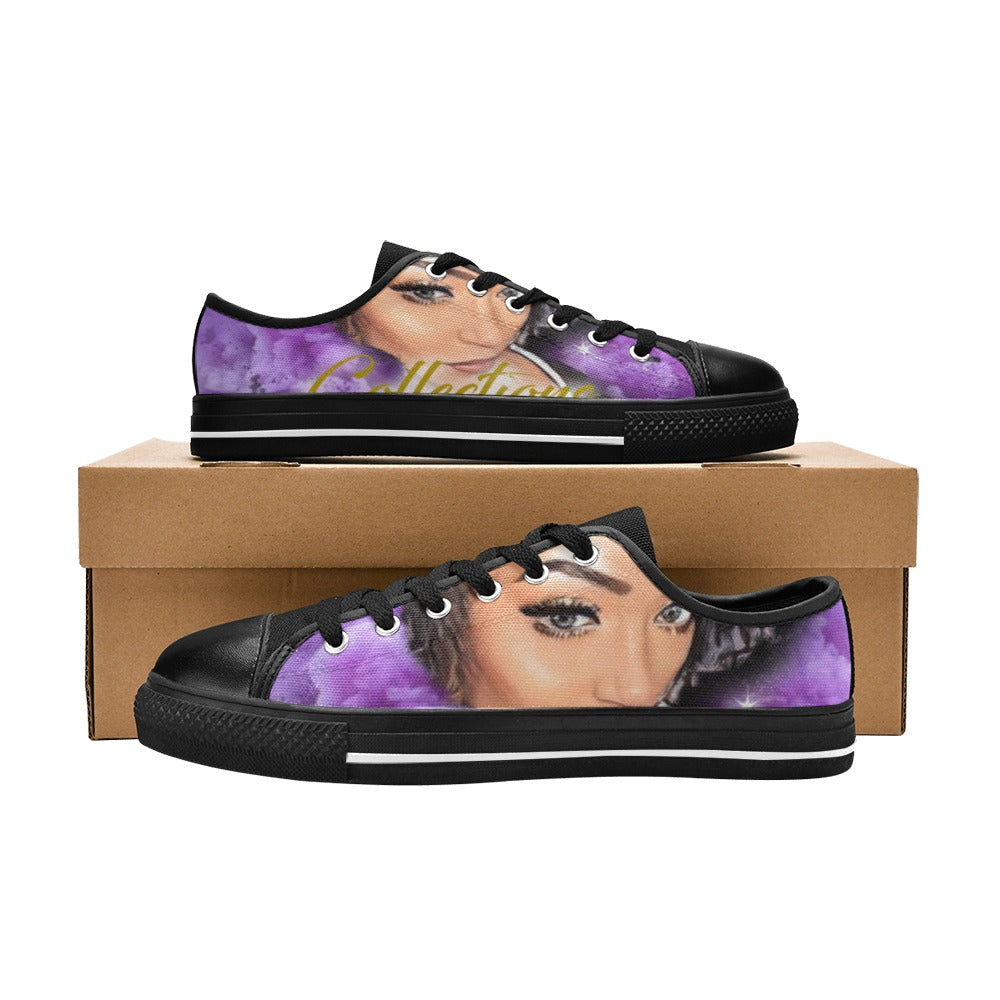Custom Men's Classic Canvas Shoes (Model 018)