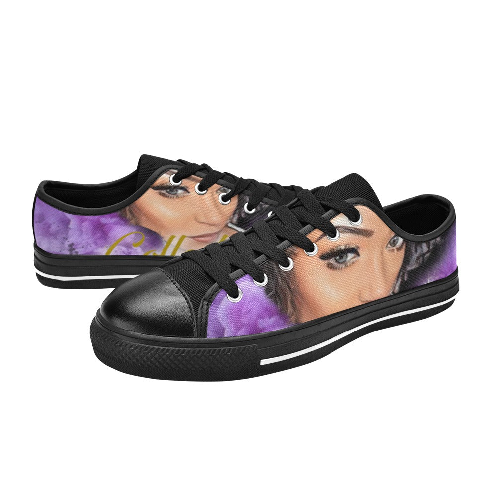 Custom Men's Classic Canvas Shoes (Model 018)