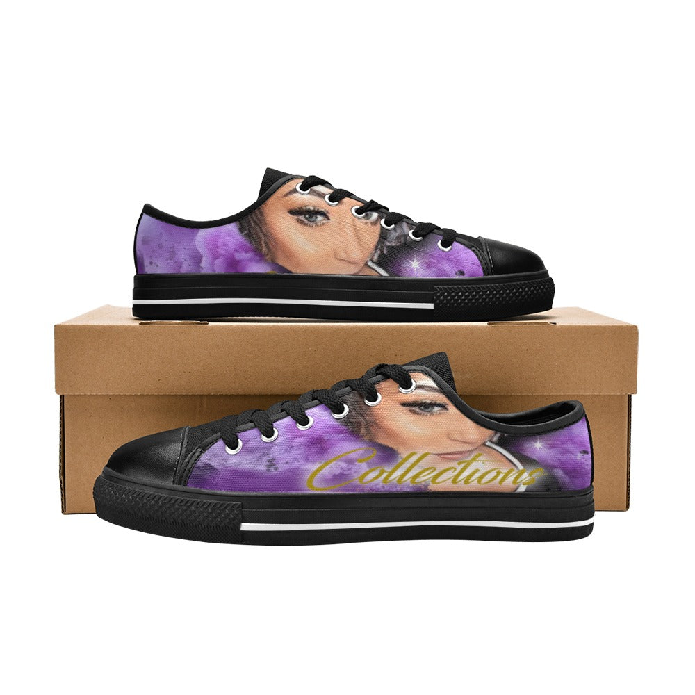 Custom Women's Classic Canvas Shoes (Model 018)