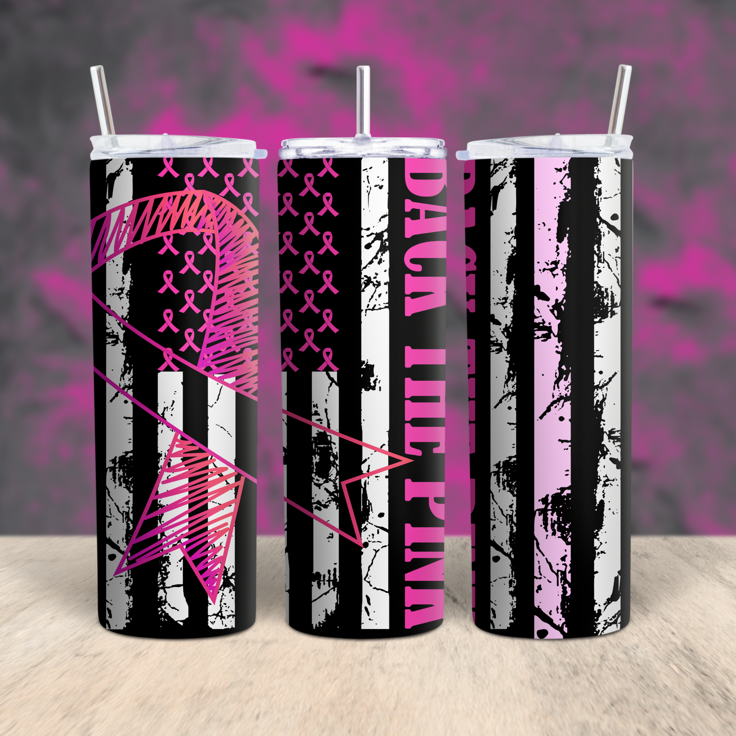 Back the Pink Breast Cancer Tumbler