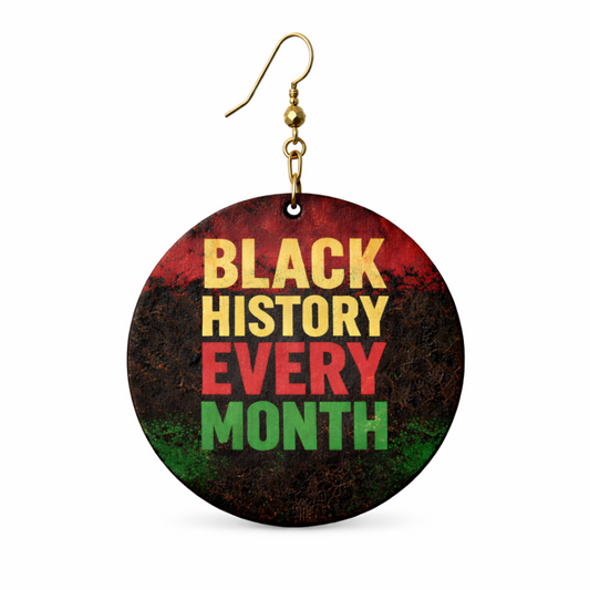 Black History Every Month Earrings