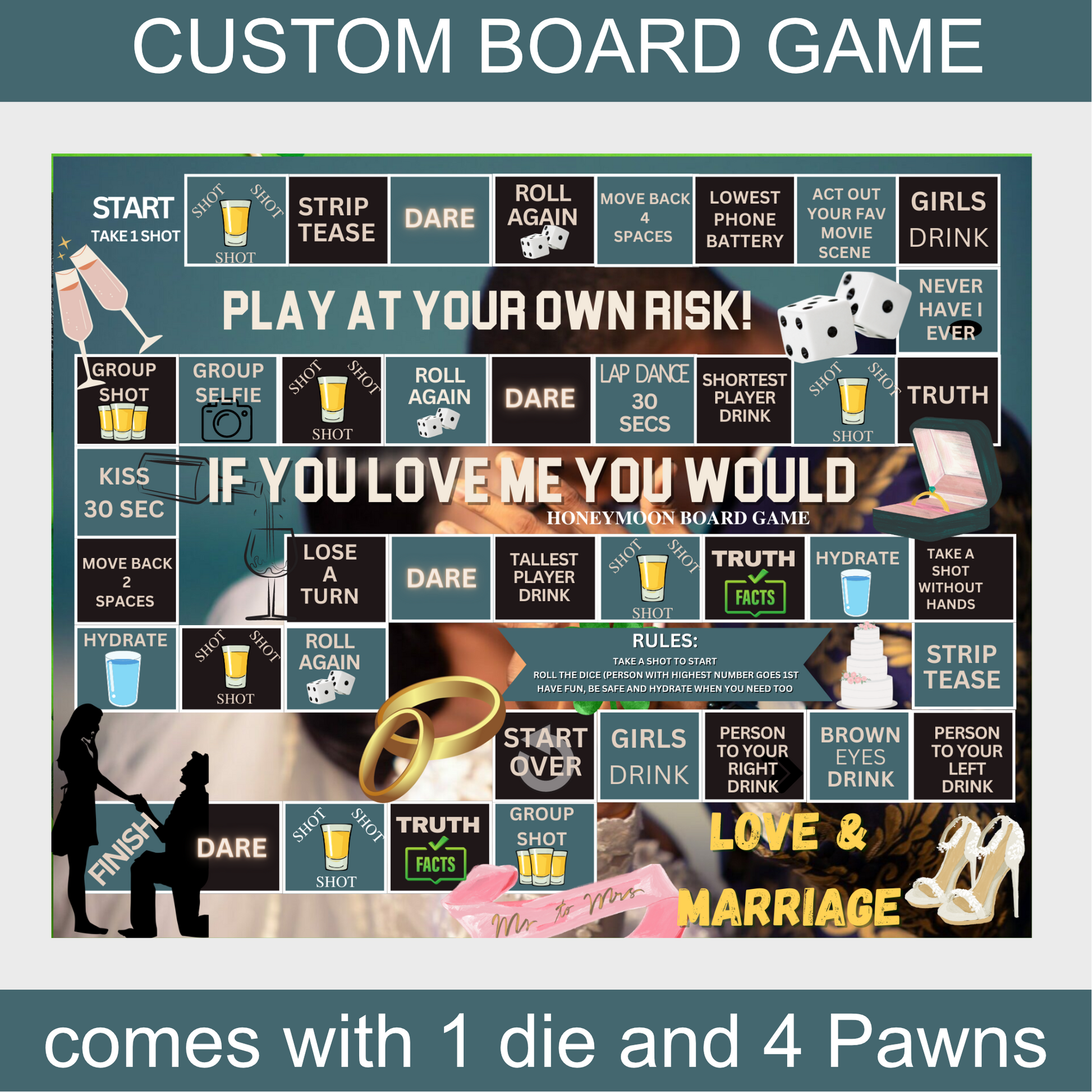 Custom Board Game  Bambi Rae Collections   