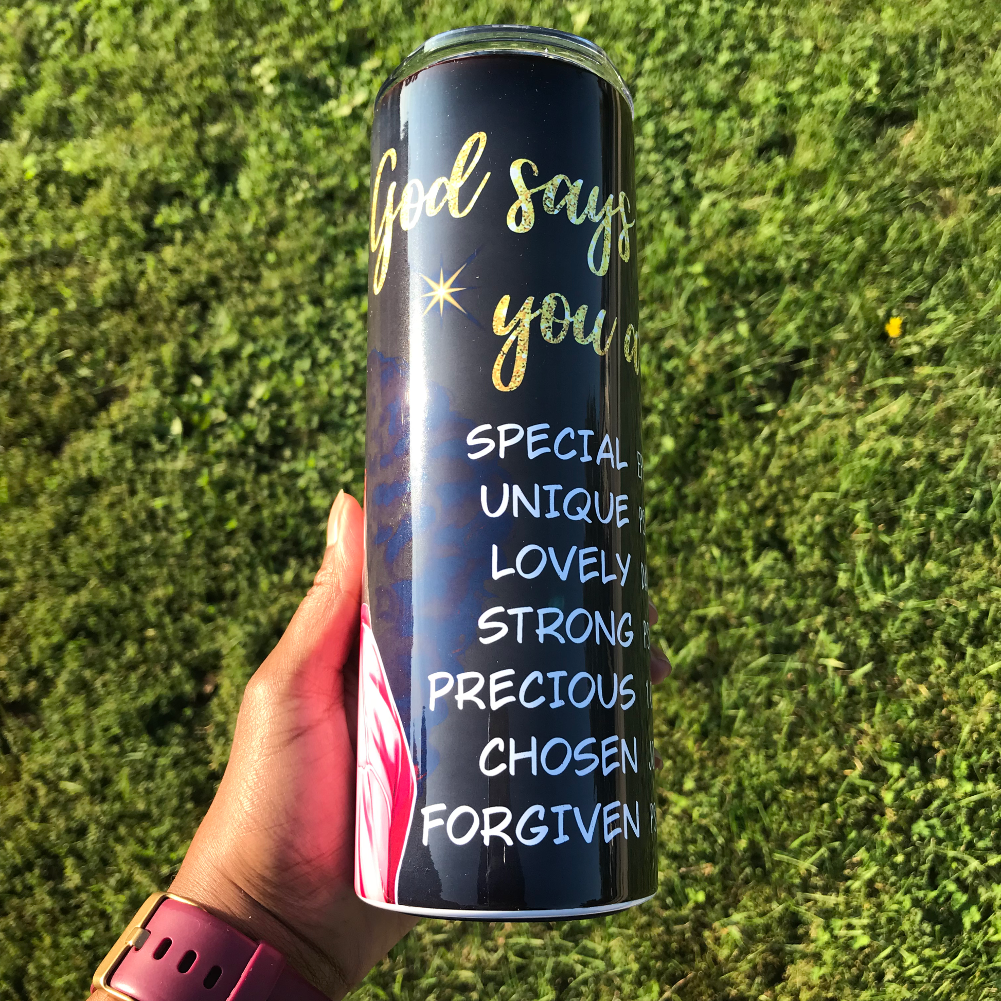 God Says You Are Tumbler Custom Tumbler Bambi Rae Collections   