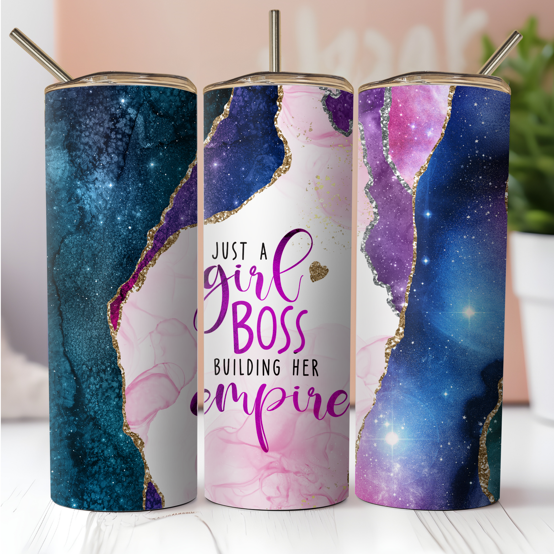 Girl Boss Tumbler Custom Tumbler Bambi Rae Collections   