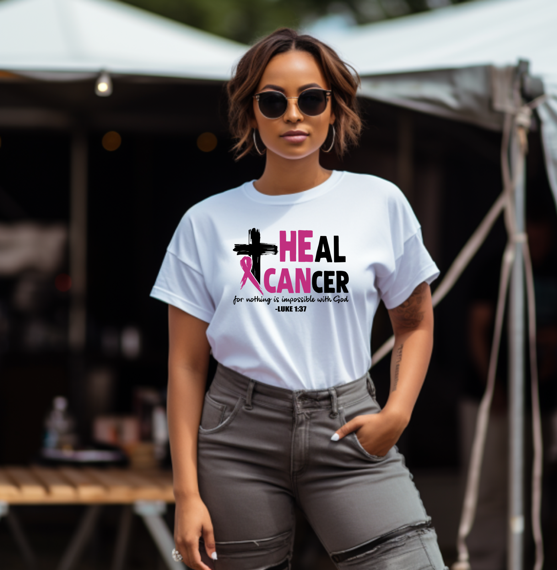 Heal Cancer Tshirt Custom T-Shirt Bambi Rae Collections   