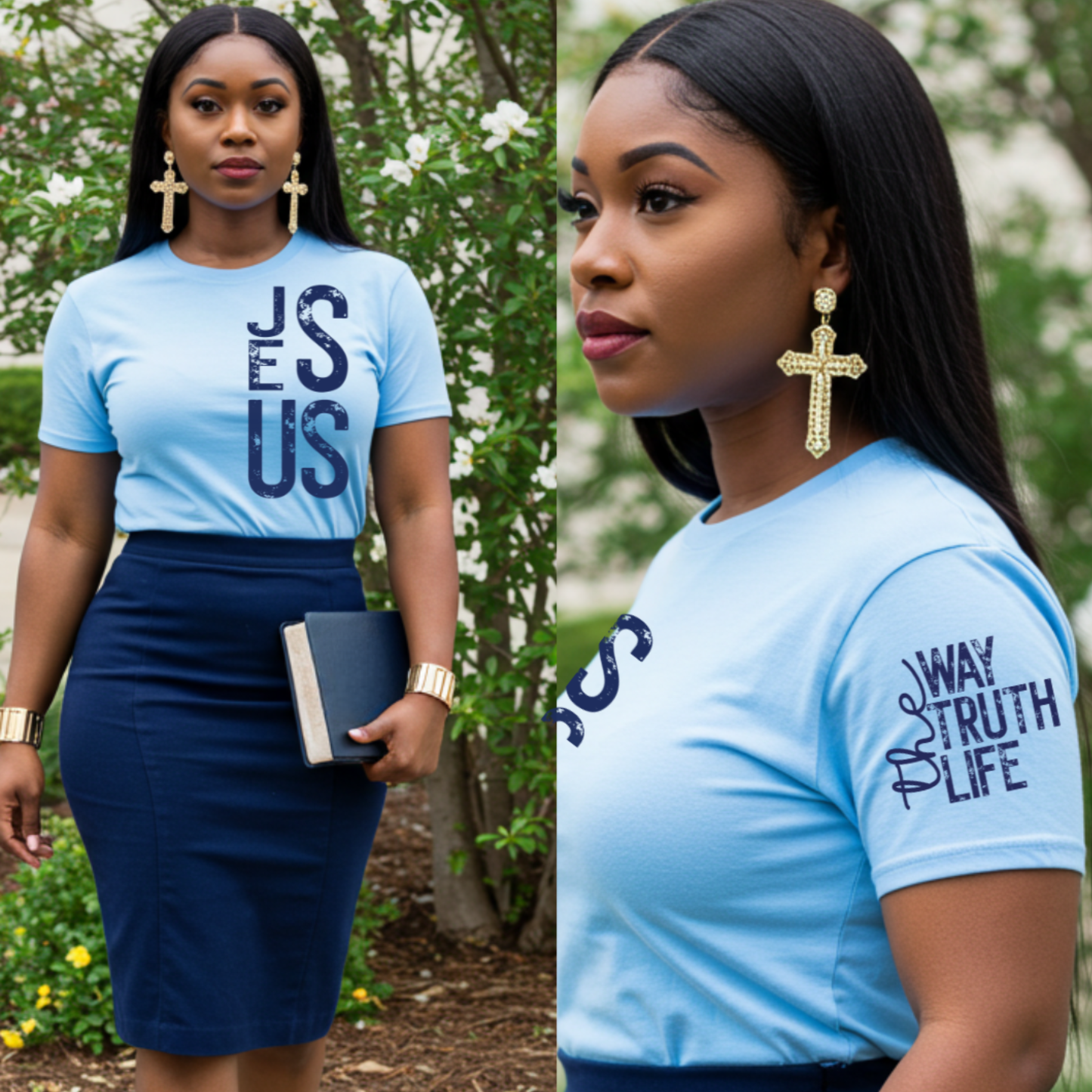 Jesus/Way Truth Life Unisex Tshirt