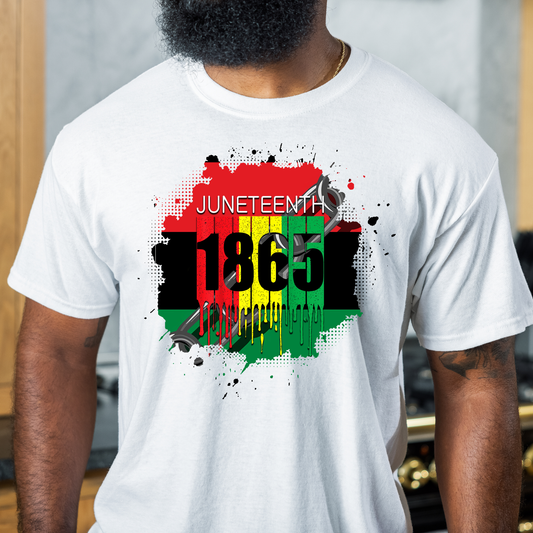 1865 Juneteenth Unisex T-Shirt Custom T-Shirt Bambi Rae Collections   