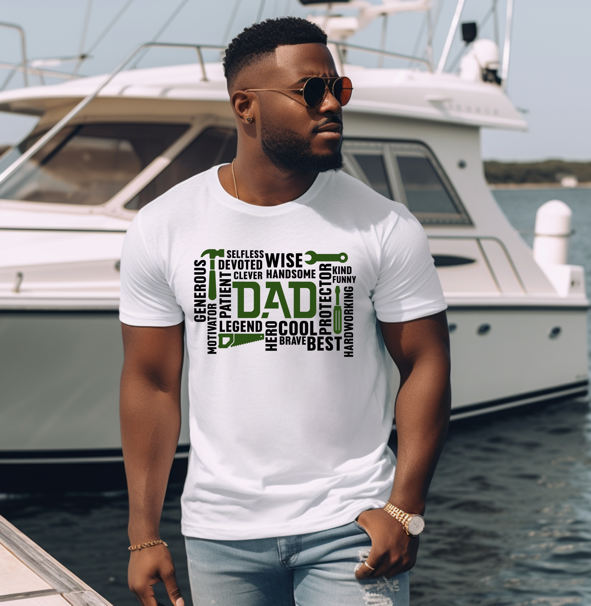 Dad Contractor Edition T-shirt Custom T-Shirt Bambi Rae Collections   