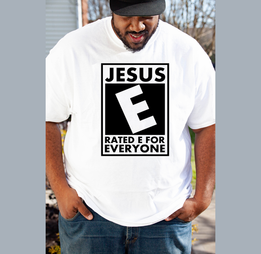 Jesus rated E for everyone T-shirt Custom Tshirt Bambi Rae Collections   