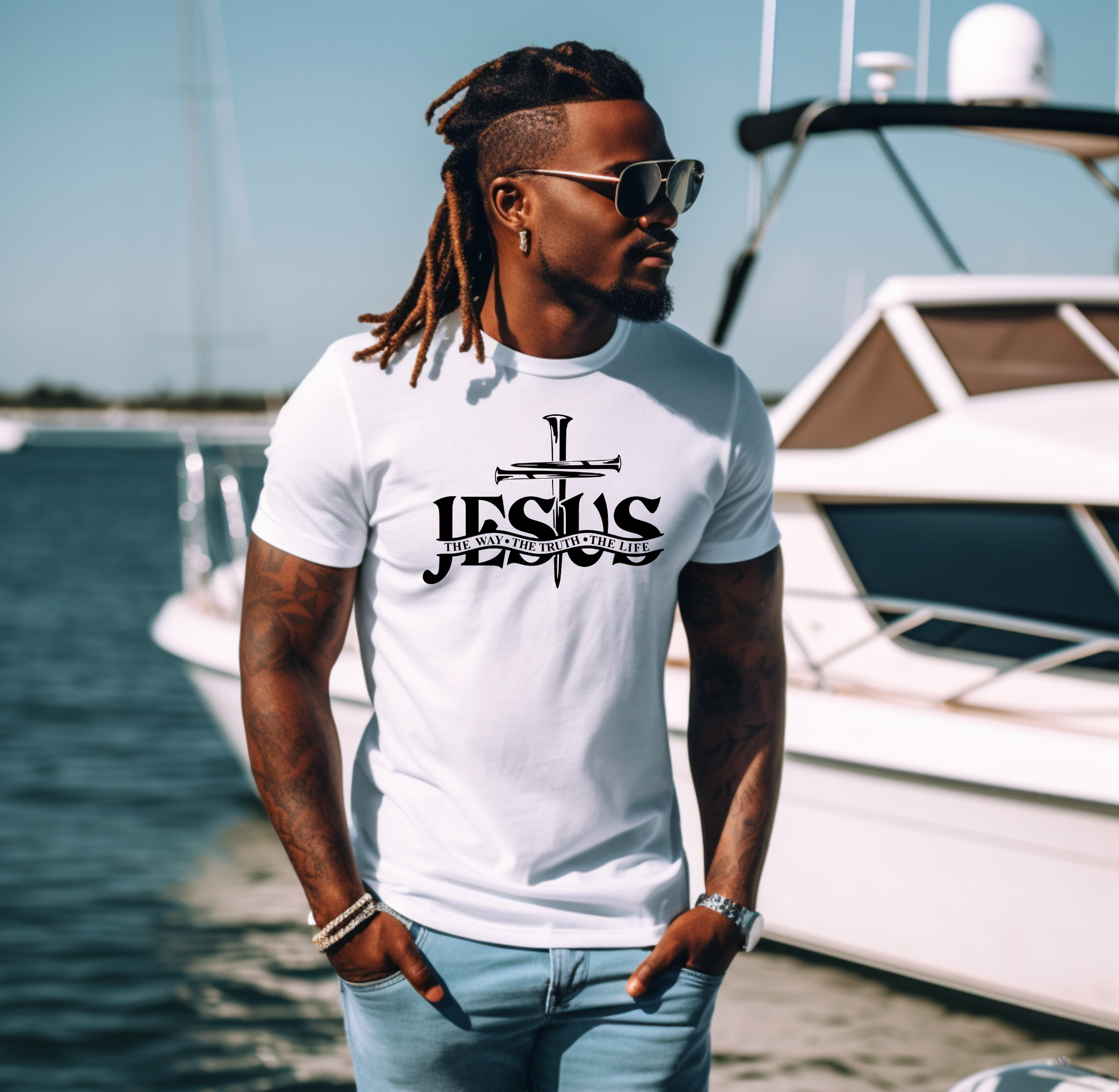 Jesus the way the truth the life T-shirt Custom Tshirt Bambi Rae Collections   