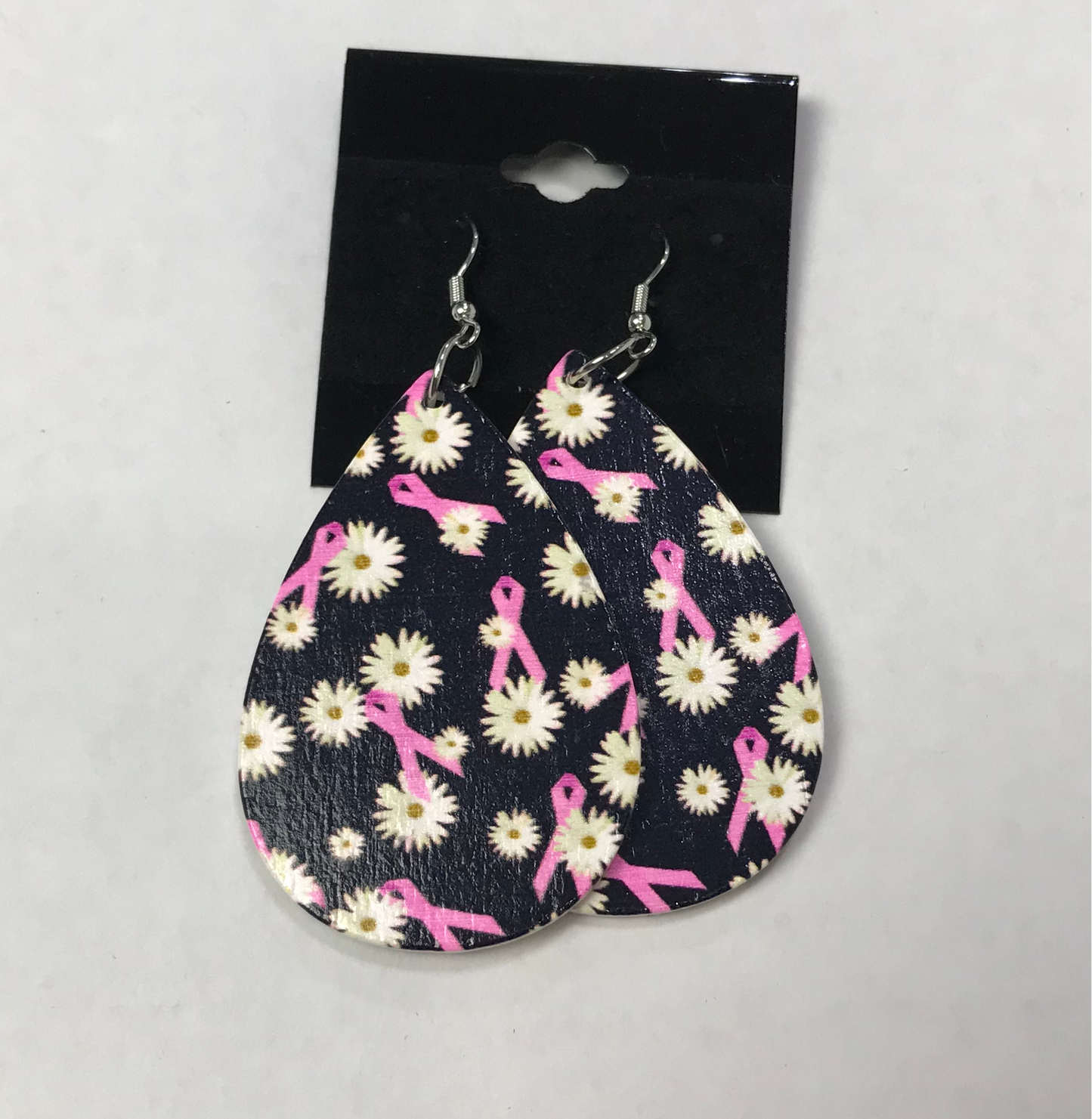 Pink Sunflower Earrings