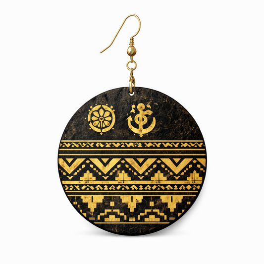 Pan African Pattern Earrings
