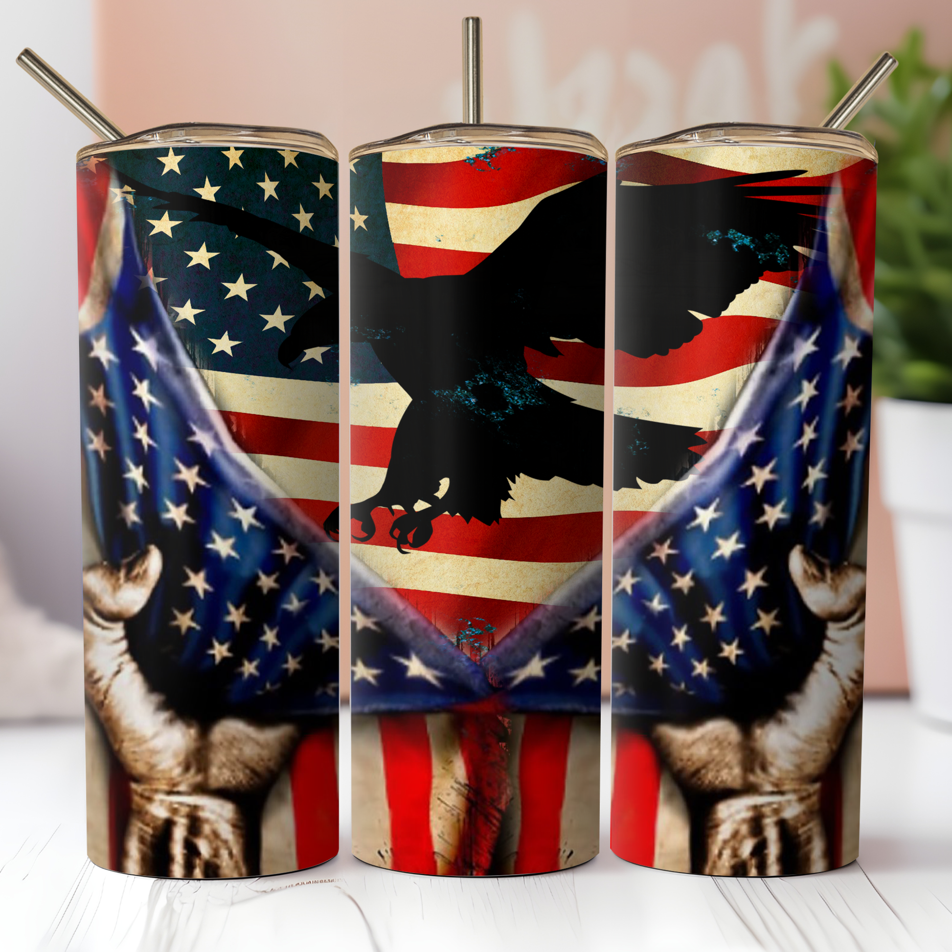 Patriotic Tumbler Custom Tumbler Bambi Rae Collections   