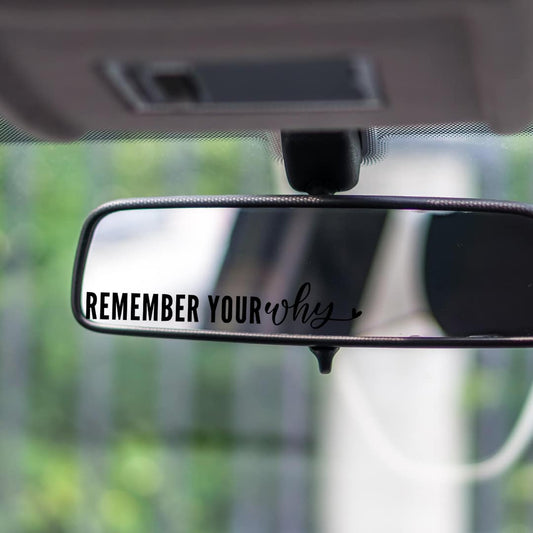 Remember Your Why Mirror Decal