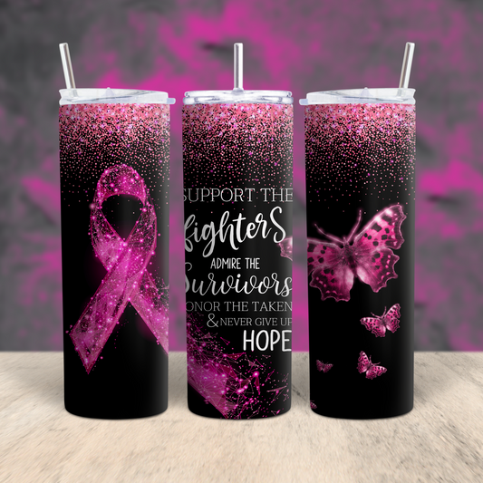 Support the Fighters Tumbler Custom Tumblers Bambi Rae Collections   