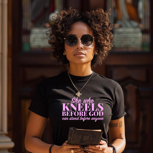 She Who Kneels Before God Unisex Tshirt