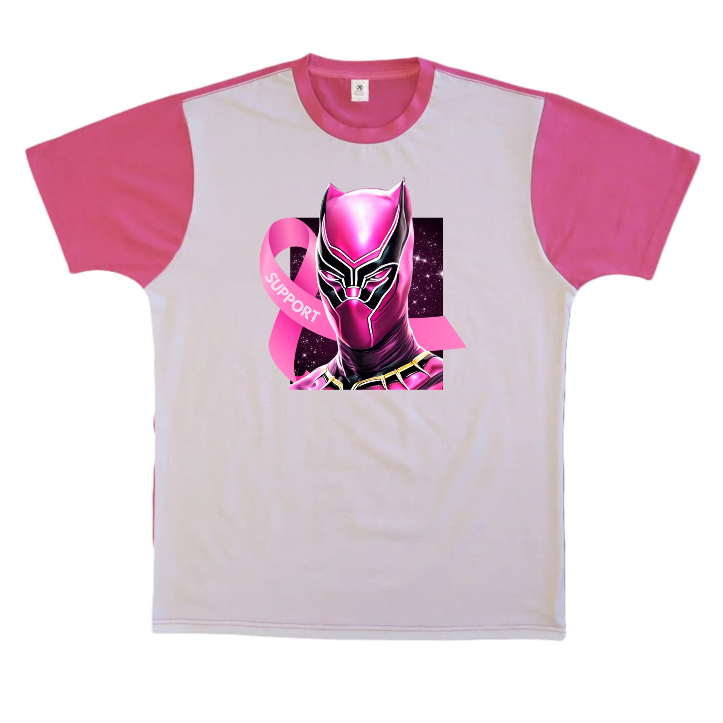 Support Breast Cancer Awareness Black Panther Tshirt