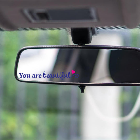 You Are Beautiful Mirror Decal