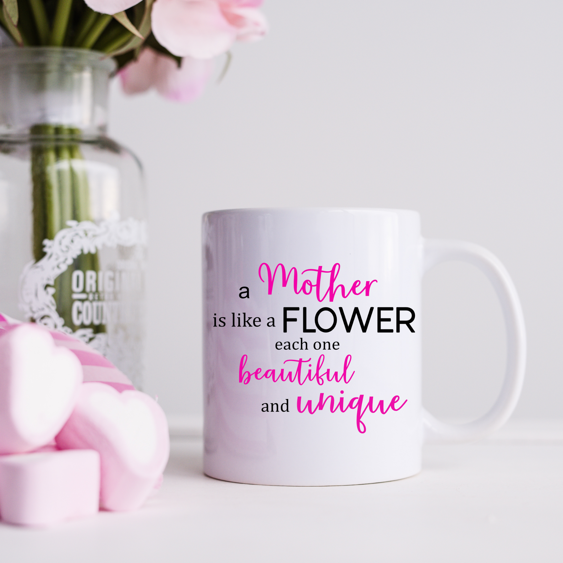 A Mother is like a Flower Mug mug Bambi Rae Collections   