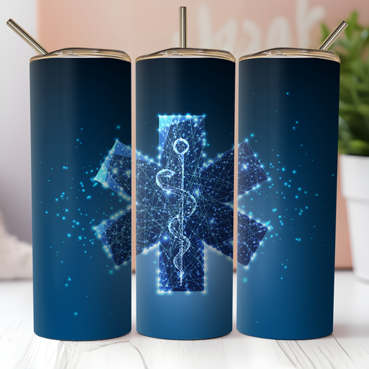 Paramedic Star Tumbler Custom Tumbler Bambi Rae Collections   