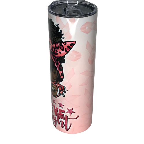 Pray Believe Fight Tumbler Custom Tumblers Bambi Rae Collections   