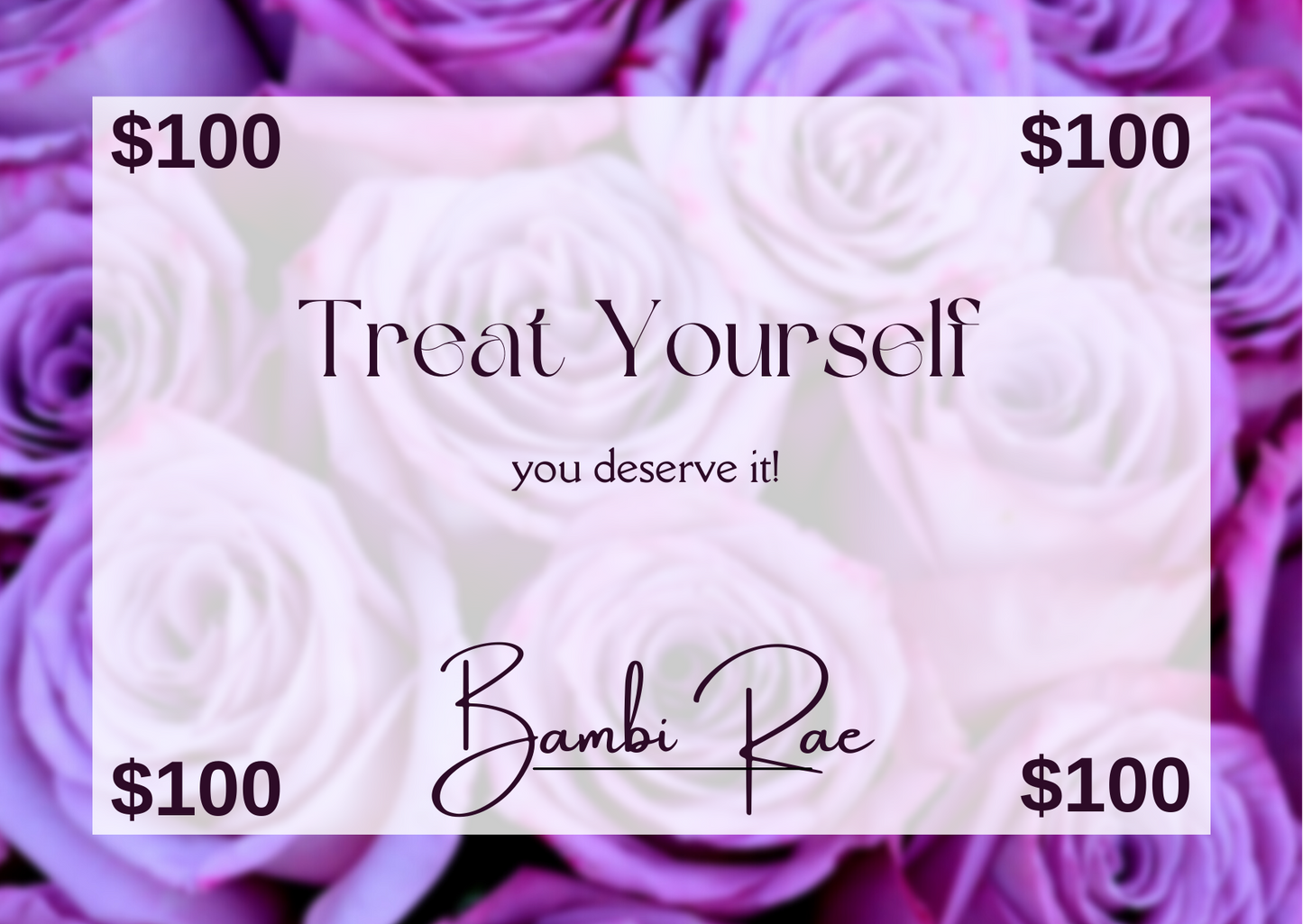 $100 Bambi Rae Collections digital gift card