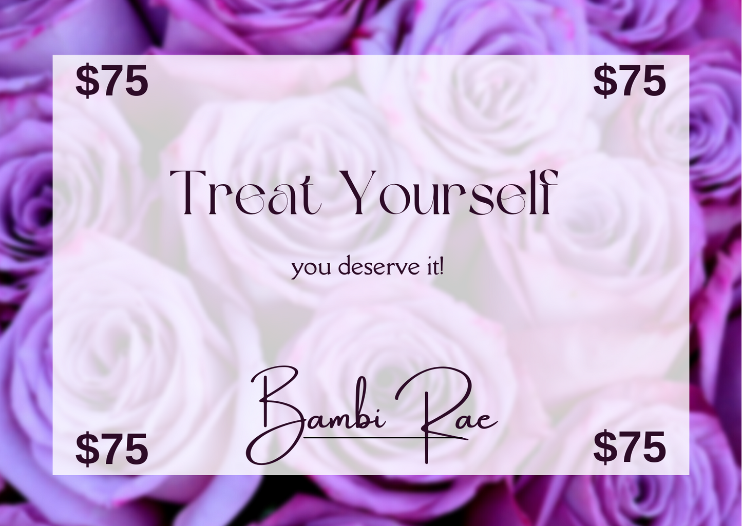 $75 Bambi Rae Collections digital gift card