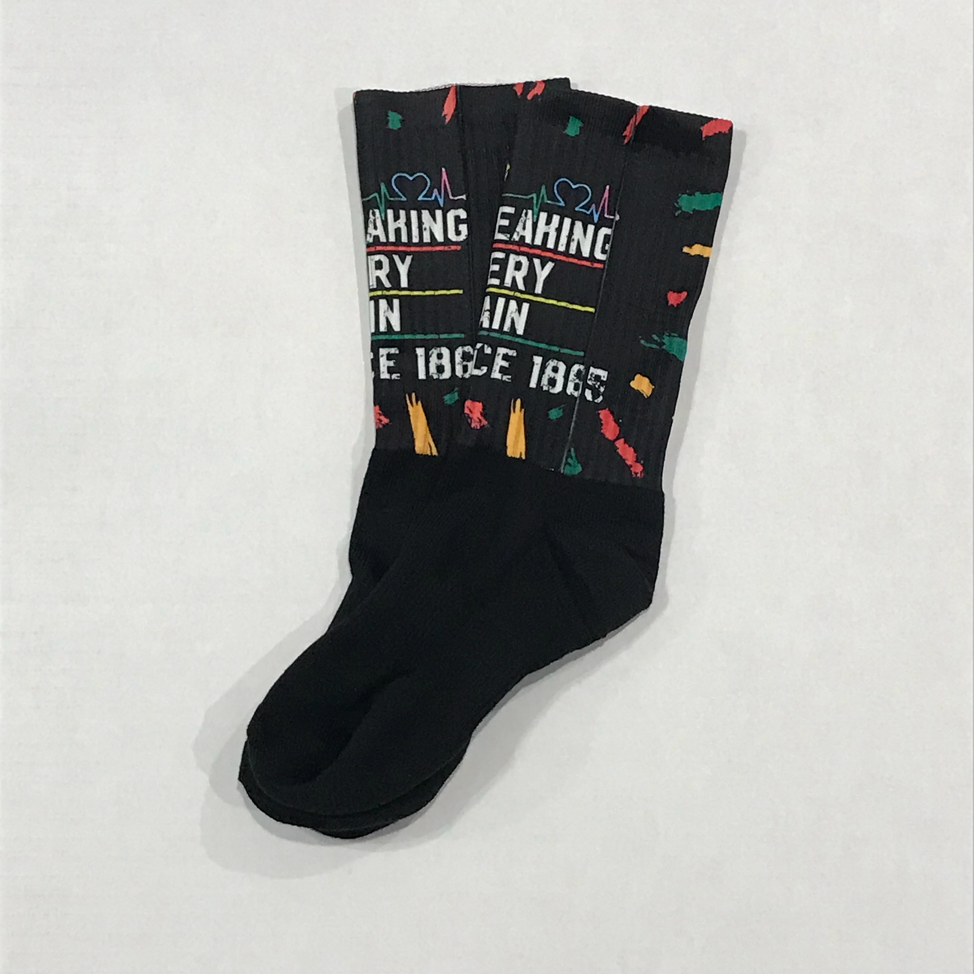 Juneteenth Socks  Bambi Rae Collections Medium - Breaking Every Chain  